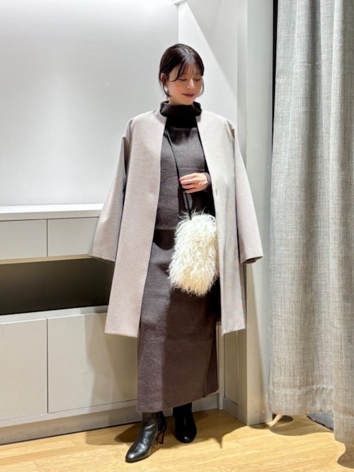 セール】ダブルクロス キーネックコート ＜A DAY IN THE LIFE＞（ノー