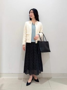 「A DAY IN THE LIFE UNITED ARROWS（アデイインザライフユナイテッドアローズ）のシャイニー プリーツスカート ‐ウォッシャブル‐ ＜A DAY IN THE LIFE＞（Skirt、その他）」を使った、ア デイ イン ザ　ライフさん（レディース・155cm）の春コーディネート