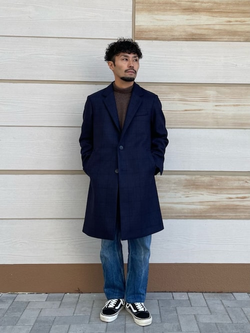 ニットメルトン シングルチェスターコート＜A DAY IN THE LIFE
