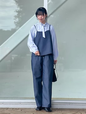 「アイテム（オールインワン・サロペット）」を使った、ア デイ イン ザ　ライフさん（レディース・159cm）の冬コーディネート