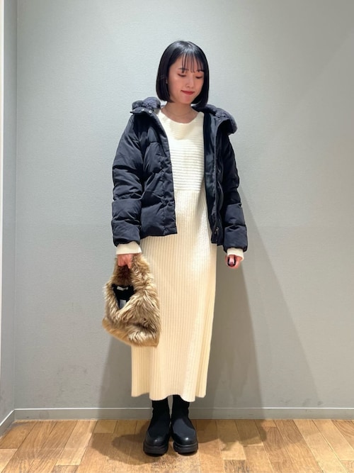 セール】フェイクファーフード ダウンジャケット ＜A DAY IN THE LIFE