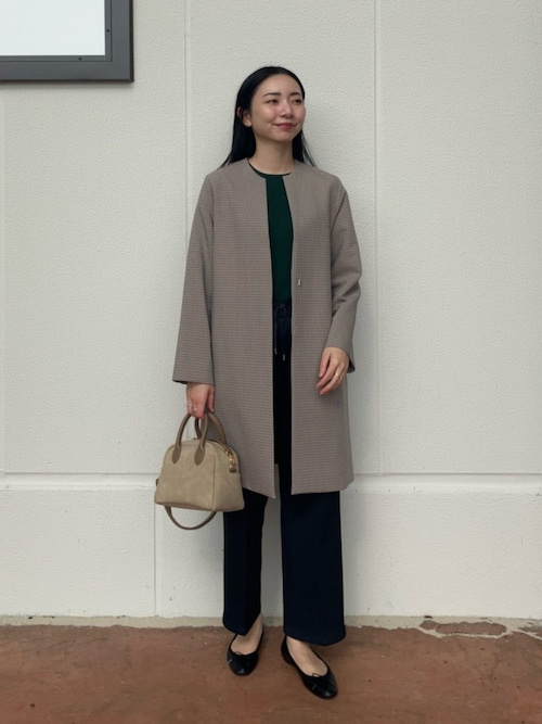 セール】ダブルクロス キーネックコート ＜A DAY IN THE LIFE＞（ノー