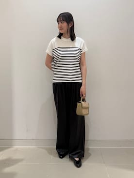 「半袖ニット」｜ア デイ イン ザ　ライフさん（レディース・167cm）の春コーディネート