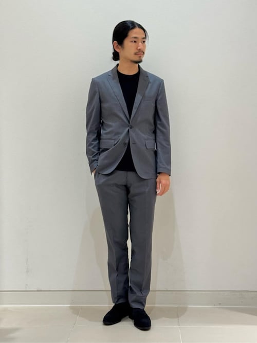 【DK.GRAY】ドビー ノープリーツ スラックス-マシンウォッシャブル・接触冷感-<A DAY IN THE LIFE> ドビー ノープリーツ スラックス-マシンウォッシャブル・接触冷感-＜A