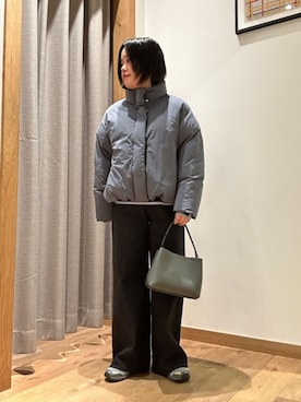 「ダウンジャケット」｜ア デイ イン ザ　ライフさん（レディース・156cm）の春コーディネート