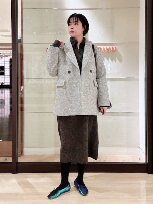 セール】ループ ツイードライク テーラードコート ＜A DAY IN THE LIFE