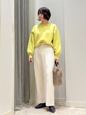 「アイテム（スラックス）」を使った、ア デイ イン ザ　ライフさん（レディース・159cm）の冬コーディネート