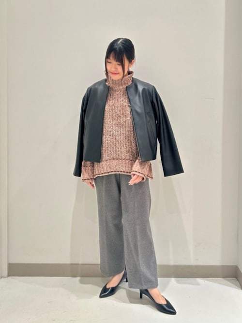 セール】ラムレザー ノーカラーブルゾン ＜A DAY IN THE LIFE