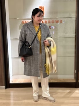 「アイテム（ボストンバッグ）」を使った、ア デイ イン ザ　ライフさん（レディース・156cm）の冬コーディネート