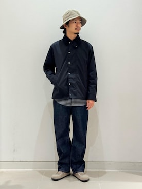 「A DAY IN THE LIFE UNITED ARROWS(アデイインザライフユナイテッドアローズ)のショート ハンティング ジャケット-防風-<A DAY IN THE LIFE>(その他アウター、ブラック系)」を使った、ア デイ イン ザ ライフさん(レディース・162cm)の秋コーディネート