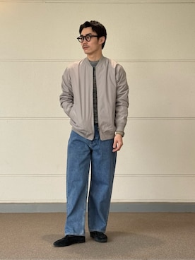 「アイテム（MA-1）」を使った、ア デイ イン ザ　ライフさん（メンズ・170cm）の春コーディネート