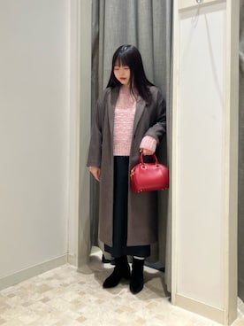 「アイテム（チェスターコート、その他）」を使った、ア デイ イン ザ　ライフさん（レディース・160cm）の冬コーディネート