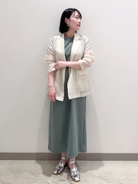「Tシャツワンピ」｜ア デイ イン ザ　ライフさん（レディース・161cm）の春コーディネート