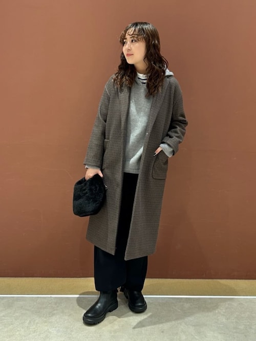 セール】ニットメルトン チェスターコート ＜A DAY IN THE LIFE