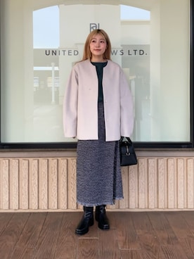 「アイテム（ノーカラーコート）」を使った、ア デイ イン ザ　ライフさん（レディース・163cm）の秋コーディネート