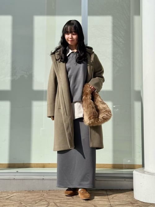 セール】ニットビーバー フーデッド 2WAY コート ＜A DAY IN THE LIFE