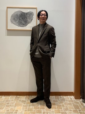 「アイテム（テーラードジャケット）」を使った、ア デイ イン ザ　ライフさん（メンズ・173cm）の冬コーディネート
