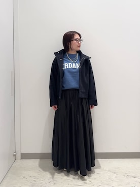 「スカートコーデ」｜「アイテム（ブルゾン）」を使った、ア デイ イン ザ　ライフさん（レディース・162cm）の冬コーディネート