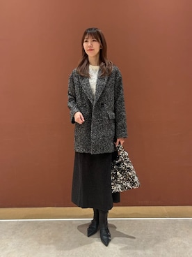「アイテム（スカート）」を使った、ア デイ イン ザ　ライフさん（レディース・170cm）の冬コーディネート