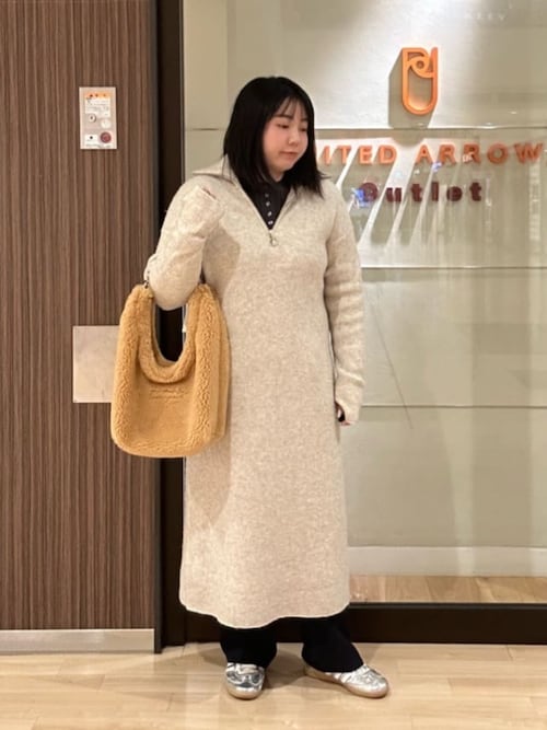 セール】ハーフジップ ニットワンピース ‐ウォッシャブル‐＜A DAY IN