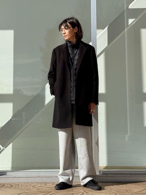 ニットメルトン シングルチェスターコート＜A DAY IN THE LIFE