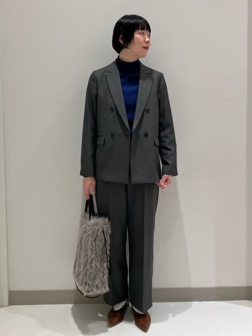 ツイードライク ダブルジャケット ‐ウォッシャブル・セットアップ対応