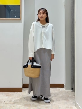 「A DAY IN THE LIFE UNITED ARROWS（アデイインザライフユナイテッドアローズ）のメッシュ フードブルゾン ＜A DAY IN THE LIFE＞（Other outerwear、ホワイト系）」を使った、ア デイ イン ザ　ライフさん（レディース・155cm）の春コーディネート