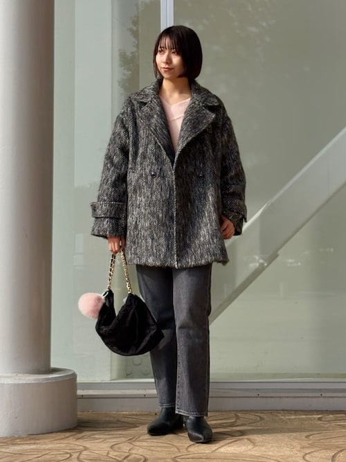 A DAY IN THE LIFE コート アウター メランジ シャギー テーラード