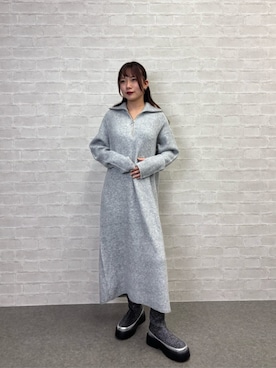 「アイテム（ワンピース/ドレス）」を使った、ア デイ イン ザ　ライフさん（レディース・160cm）の冬コーディネート