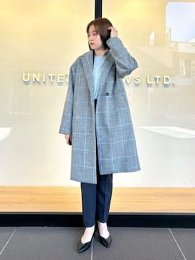 「オフィススタイル」｜「アイテム（チェスターコート）」を使った、ア デイ イン ザ　ライフさん（レディース・160cm）の秋コーディネート