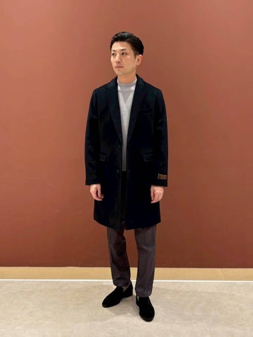 美品 UNITED ARROWS TOKYO　カシミヤ20%　ピーコート　紺 UNITED ARROWS（ユナイテッドアローズ） コート ピーコート リバー