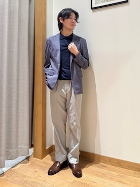「A DAY IN THE LIFE UNITED ARROWS(アデイインザライフユナイテッドアローズ)のスムース レザー ローファー<A DAY IN THE LIFE>(その他シューズ、ブラウン系)」を使った、ア デイ イン ザ ライフさん(レディース・160cm)の夏コーディネート