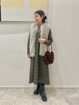 ア デイ イン ザ ライフさん(レディース・163cm)の冬コーディネート