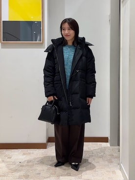 「アイテム（ボストンバッグ）」を使った、ア デイ イン ザ　ライフさん（レディース・158cm）の冬コーディネート