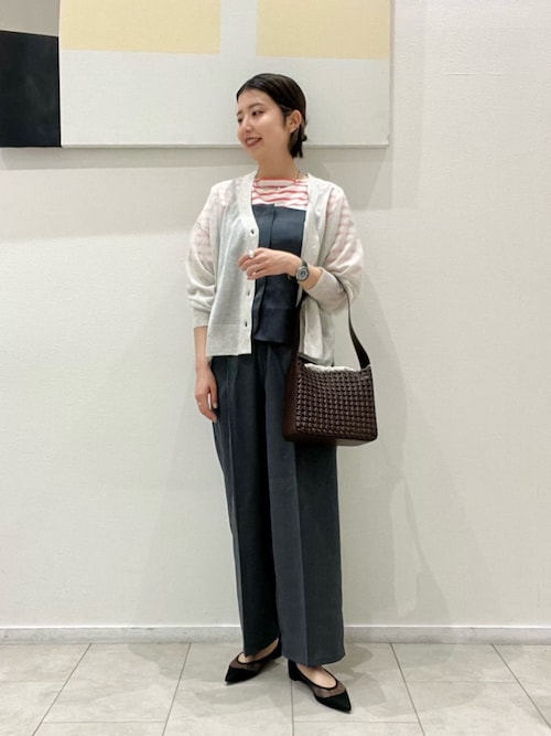 リネンライク ジップキャミ＋パンツ ‐セットアイテム・ウォッシャブル