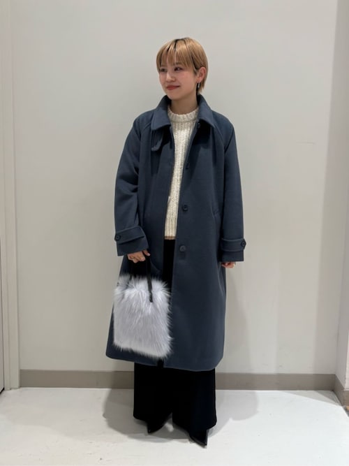 【イタリア製】ウールハーフコート L コーデュロイ襟 比翼 バルカラー 古着 L'ECHOPPE 】LE WOOL Balcollar Coat | 株式会社ベイクルーズのプレス