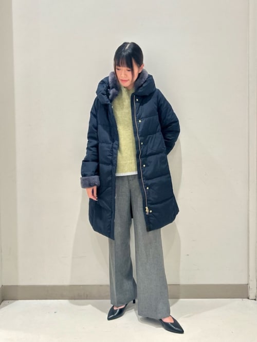 フェイクファー ショールカラー ダウンコート＜A DAY IN THE LIFE