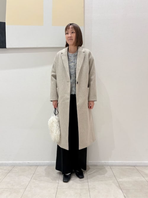 セール】ニットメルトン チェスターコート ＜A DAY IN THE LIFE