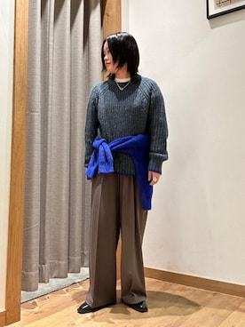 「アイテム（スラックス）」を使った、ア デイ イン ザ　ライフさん（レディース・156cm）の冬コーディネート