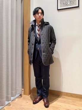 「アイテム（スーツセット）」を使った、ア デイ イン ザ　ライフさん（メンズ・170cm）の冬コーディネート