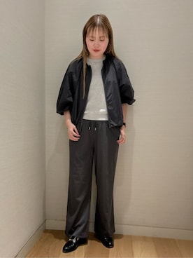 「半袖ニット」｜ア デイ イン ザ　ライフさん（レディース・162cm）の春コーディネート