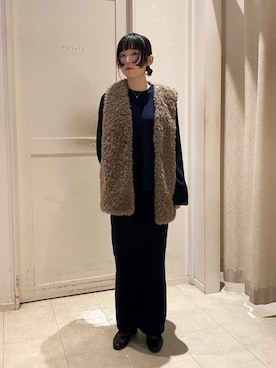 「アイテム（ベスト）」を使った、ア デイ イン ザ　ライフさん（レディース・161cm）の秋コーディネート