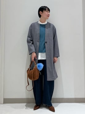 「アイテム（その他アウター、その他）」を使った、ア デイ イン ザ　ライフさん（レディース・167cm）の秋コーディネート