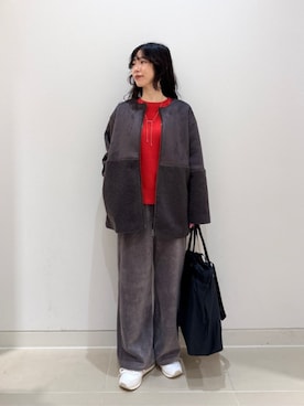「アイテム（ノーカラーコート）」を使った、ア デイ イン ザ　ライフさん（レディース・162cm）の秋コーディネート