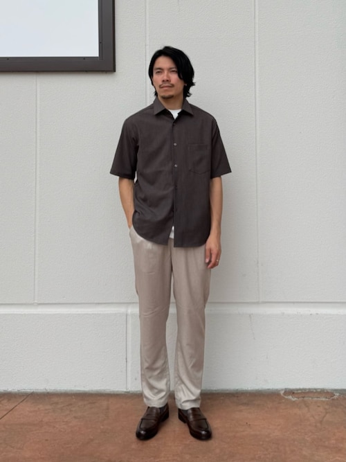 【BLACK】クールファイバー ツイル 1プリーツ イージーパンツ-吸水速乾-<A DAY IN THE LIFE> A DAY IN THE LIFE スラックス クールファイバー ツイル 1プリーツ