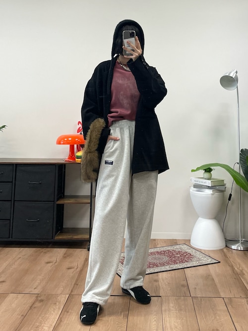 【セットアップ対応】12ozヘビーウェイト裾ドローコード裏毛スウェットパンツ / 抗菌防臭【THE CRAFT CREW PRODUCTS】