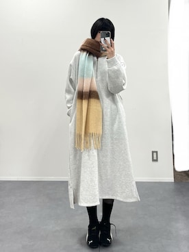 「アイテム（ワンピース/ドレス）」を使った、manamiさん（レディース・170cm）の秋コーディネート