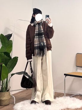 「着回しコーデ」｜manamiさん（レディース・170cm）の冬コーディネート