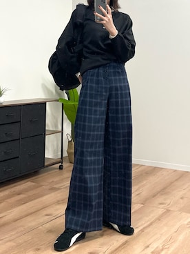「アイテム（ボディバッグ/ウエストポーチ）」を使った、manamiさん（レディース・170cm）の秋コーディネート