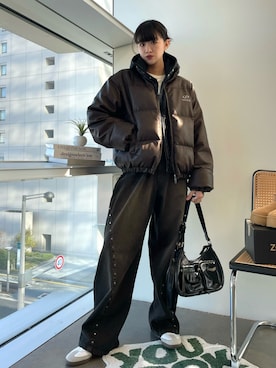 「アイテム（パーカー）」を使った、manamiさん（レディース・170cm）の秋コーディネート